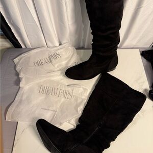 Dream Pairs Women's Over the Knee Suede Boots